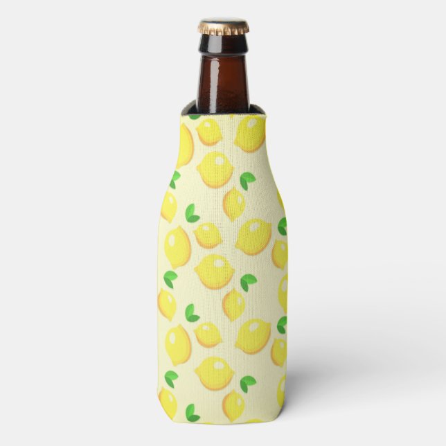 Citrus Lemon Design Flaschenkühler (Flaschenvorderseite)
