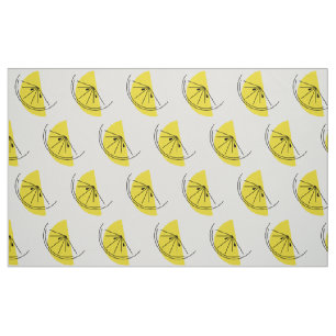 Citrus Lemon Großdruckgewebe Stoff