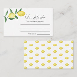 Citrus Lemon - Ideenaustausch Datum jar Begleitkarte