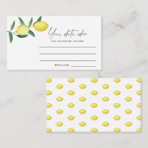 Citrus Lemon - Ideenaustausch Datum jar Begleitkarte