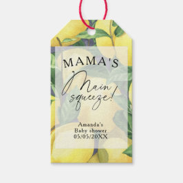 Citrus Lemon - Mama's wichtigste Babydusche Geschenkanhänger