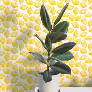 Citrus Lemon Mittelmeer Gelbe Farbe Tapete