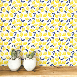Citrus Lemon Mittelmeer Gelbe Farbe Tapete