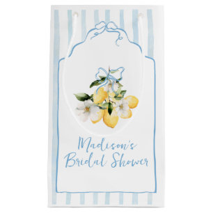 Citrus Lemon Monogram Brautparty Kleine Geschenktüte