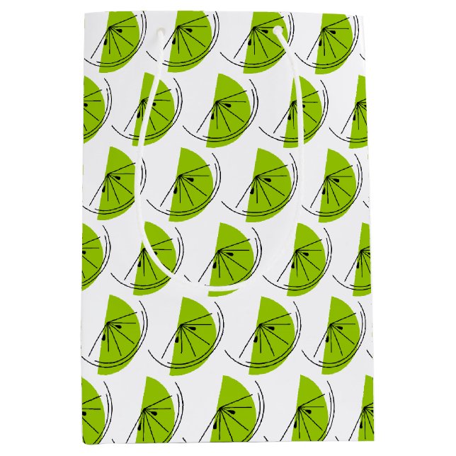 Citrus Lemon Multi Geschenktasche Medium Mittlere Geschenktüte (Vorderseite)
