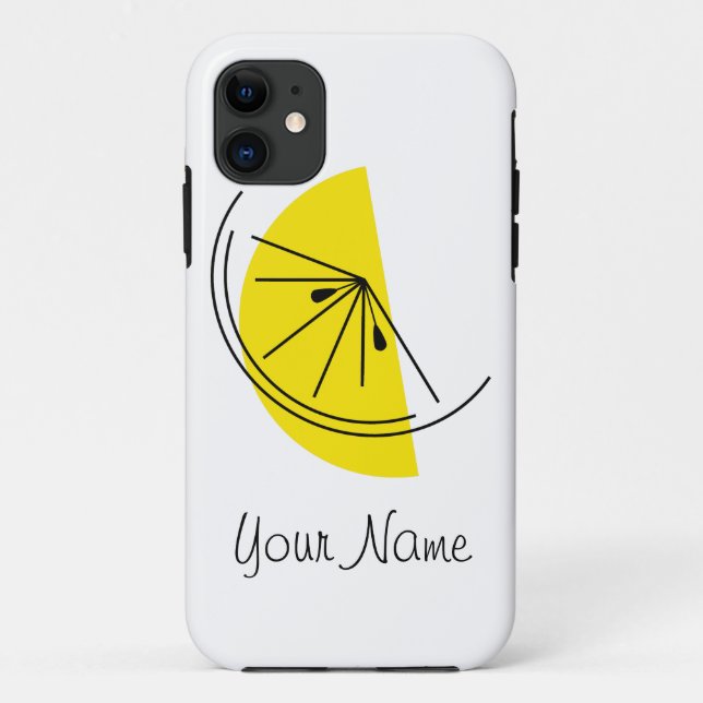 Citrus Lemon "Name" iPhone Fall Case-Mate iPhone Hülle (Rückseite)