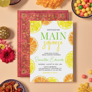 Citrus Lemon Orange Brautparty Einladung