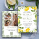 Citrus Lemon Orchard Foto Collage QR Code Hochzeit Einladung (Von Creator hochgeladen)