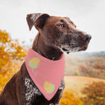 Citrus Lemon Script Name Pet Bandana Halstuch<br><div class="desc">Niedlicher Name des Tieres Bandana mit Citrus</div>