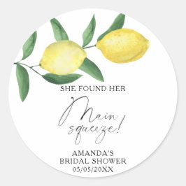 Citrus Lemon - Sie fand ihren Hauptpresse Runder Aufkleber