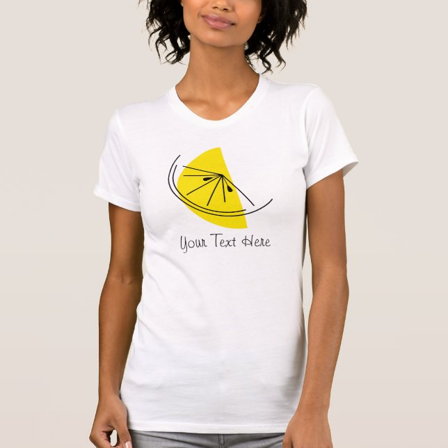 Citrus Lemon 'Your Text' Ladys' T - Shirt (Vorderseite)