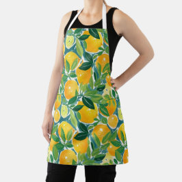 Citrus Lemons Limes Orangen farbenfroh Artisan Hap Schürze