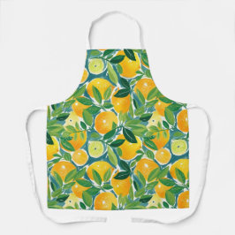Citrus Lemons Limes Orangen farbenfroh Artisan Hap Schürze
