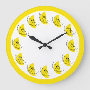 Citrus-Limonen-Mehrfachuhr rund Große Wanduhr