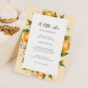 Citrus Little Süsse Babydusche Einladung