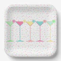 Citrus Martini Cocktail Confetti Party Celebration