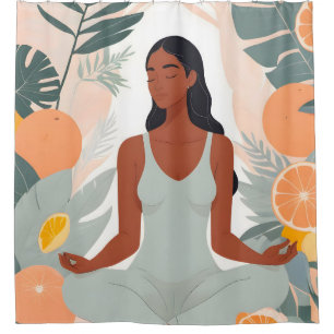Citrus Meditation Duschvorhang