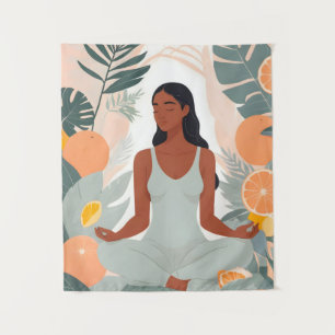 Citrus Meditation Wandteppich