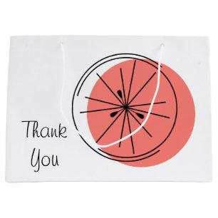 Citrus Merci rose sac cadeau grand