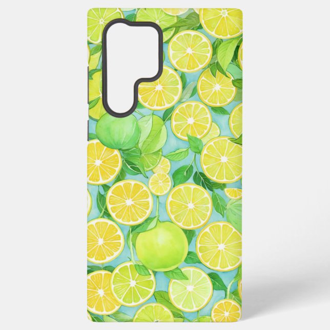 Citrus Mix - Fresh Lemon & Lime Phone Case Samsung Galaxy Hülle (Rückseite)