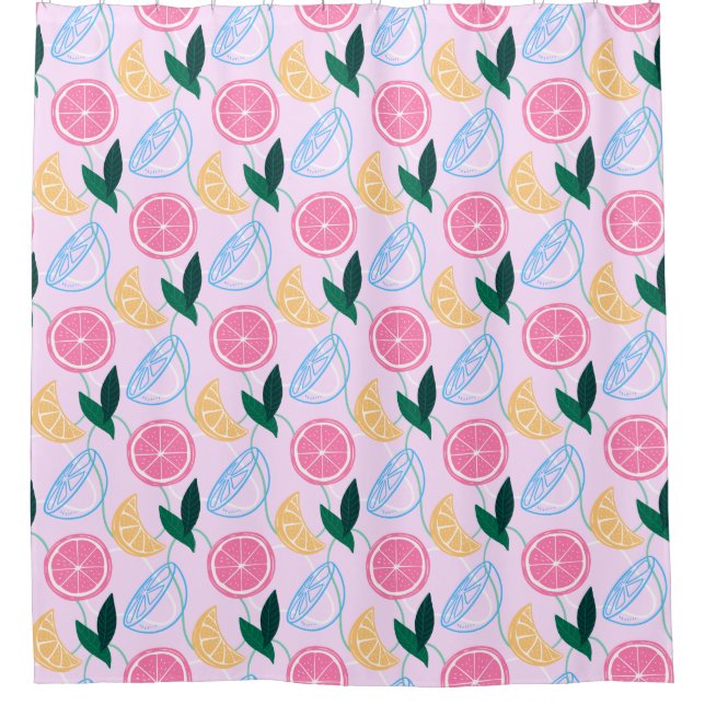 Citrus Motif rideau de douche (Devant)