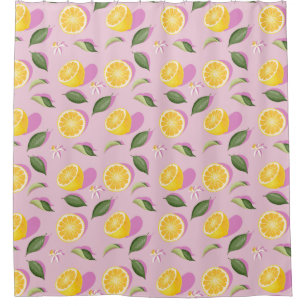 Citrus Motif rideau de douche