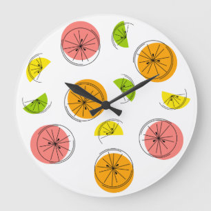 Citrus Multi clock rund Große Wanduhr