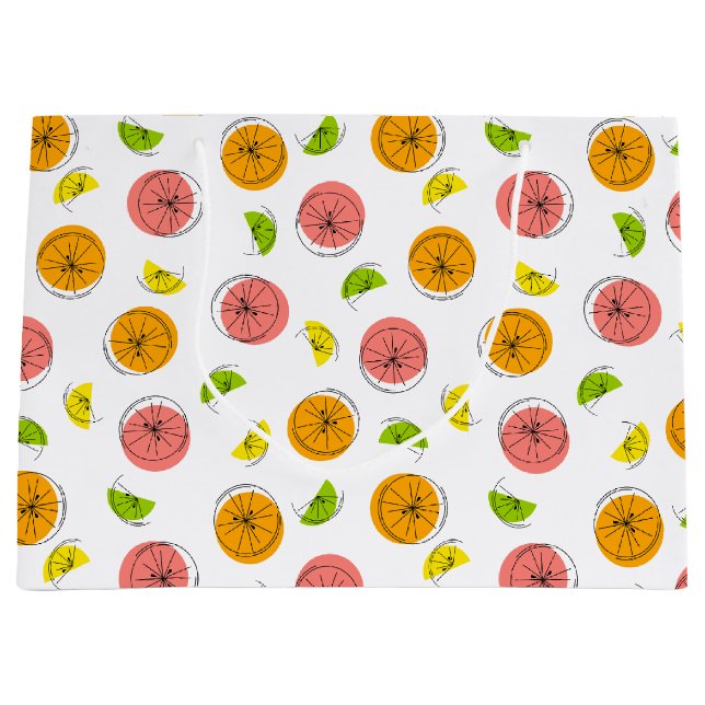 Citrus Multi Geschenktasche groß Große Geschenktüte (Vorderseite)