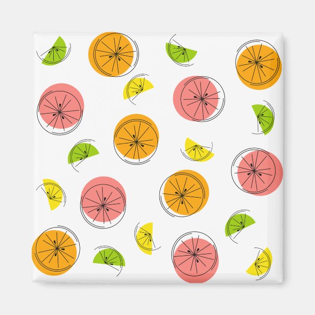 Citrus Multi-Magnetquadrat Magnet (Vorne)
