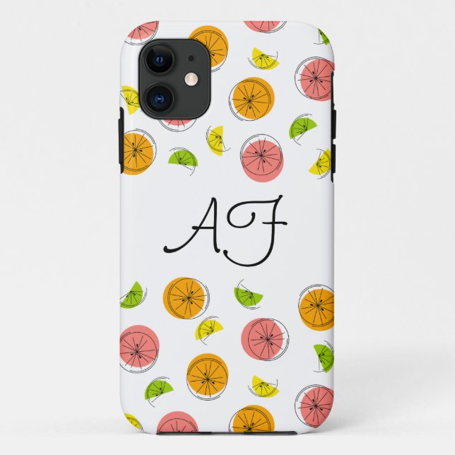 Citrus Multi "Monogram" iPhone Gehäuse Case-Mate iPhone Hülle (Rückseite)