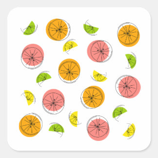 Citrus Multi sticker carré