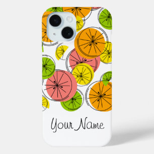 Citrus 'Nom' coque iphone vertical