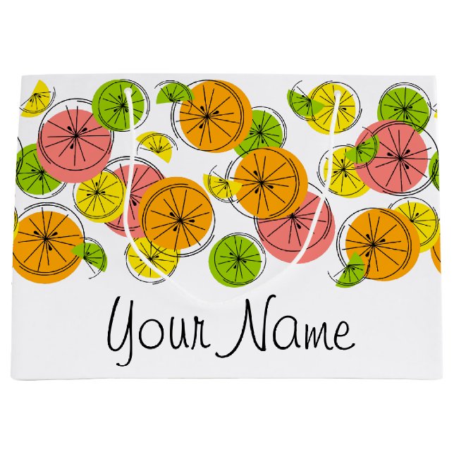 Citrus Nom sac cadeau grand (Devant)