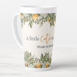 Citrus, orange + Blüte kleine Süsse Babydusche  Milchtasse