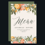 Citrus orange botanische moderne rustikale Bauernh<br><div class="desc">Citrus orange botanische moderne rustikale Hochzeitsdesign. Teil einer modernen Sammlung.</div>