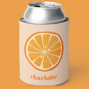Citrus Orange Fun Personalisiert Dosenkühler