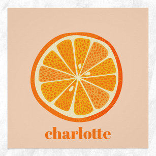 Citrus Orange Fun Personalisiert Poster
