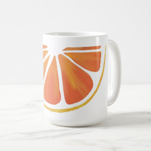 Citrus Orange Grapefruit Slice Art Kaffeetasse