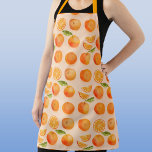 Citrus Orange Pattern Schürze<br><div class="desc">Das zingige und köstliche Orangenfruchtmuster auf einem rosa Hintergrund. Ideal für Feinschmecker und alle,  die Lieben kochen. Origninal Art von Nic Squirrell</div>