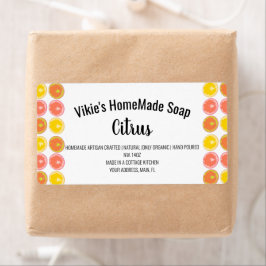 Citrus Orange Scent Soap Business Label