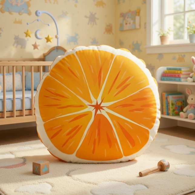 Citrus Orange Slice Throw Kissen (Von Creator hochgeladen)