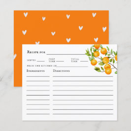Citrus Orange Summer Brautparty Rezept Card