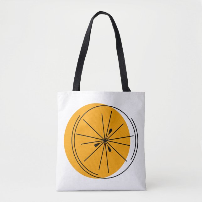 Citrus Orange überall in der Tasche (Vorderseite)