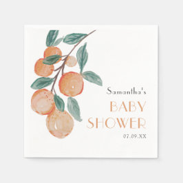 Citrus Orangen grünes Geschlecht neutrale Babydusc Serviette