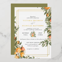 Citrus Orchard | Boho Botanical Faire-part de mari
