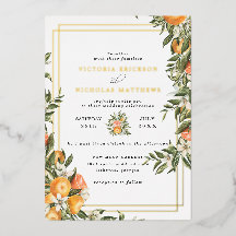 Citrus Orchard | Boho Botanical Wedding Einladung