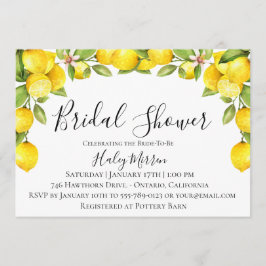 Citrus Orchard Bridal Dusche Einladung