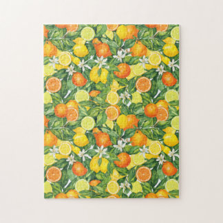 Citrus Orchard Harvest:  Lemon & Orange pattern