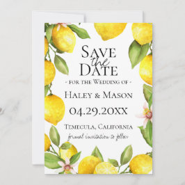 Citrus Orchard Save the Date Ankündigung