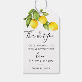 Citrus Orchard Wedding Vielen Dank für Ihr Geschen Geschenkanhänger